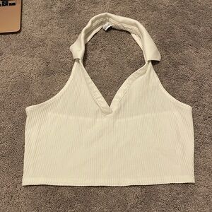 Halter Collar Crop Top